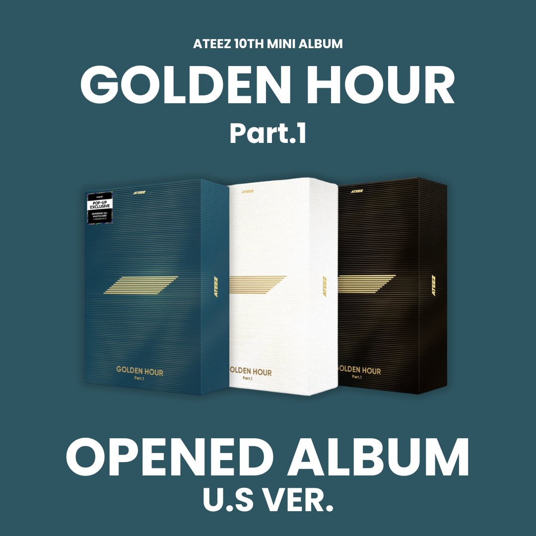 U.S. VER.) ATEEZ (에이티즈) 10TH MINI ALBUM - [GOLDEN HOUR : PART U.S. VER.) ATEEZ (에이티즈) 10TH MINI ALBUM - [GOLDEN HOUR : PART
