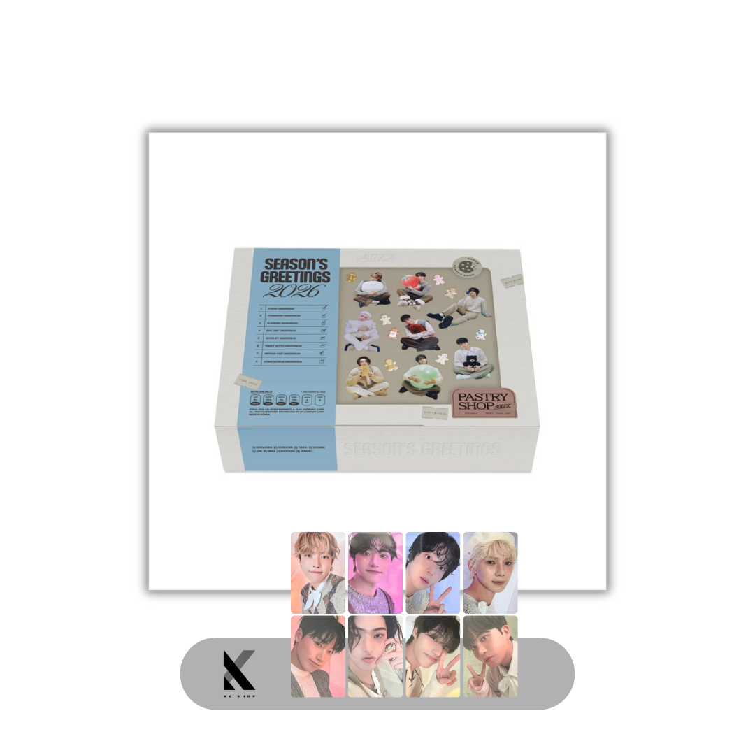 ATEEZ (에이티즈) - 2026 SEASON'S GREETINGS + KQ Shop POB – EVE ATEEZ (에이티즈) - 2026 SEASON'S GREETINGS + KQ Shop POB – EVE