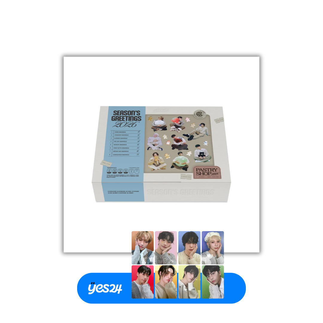 ATEEZ (에이티즈) - 2026 SEASON'S GREETINGS + YES24 POB – EVE PINK ATEEZ (에이티즈) - 2026 SEASON'S GREETINGS + YES24 POB – EVE PINK