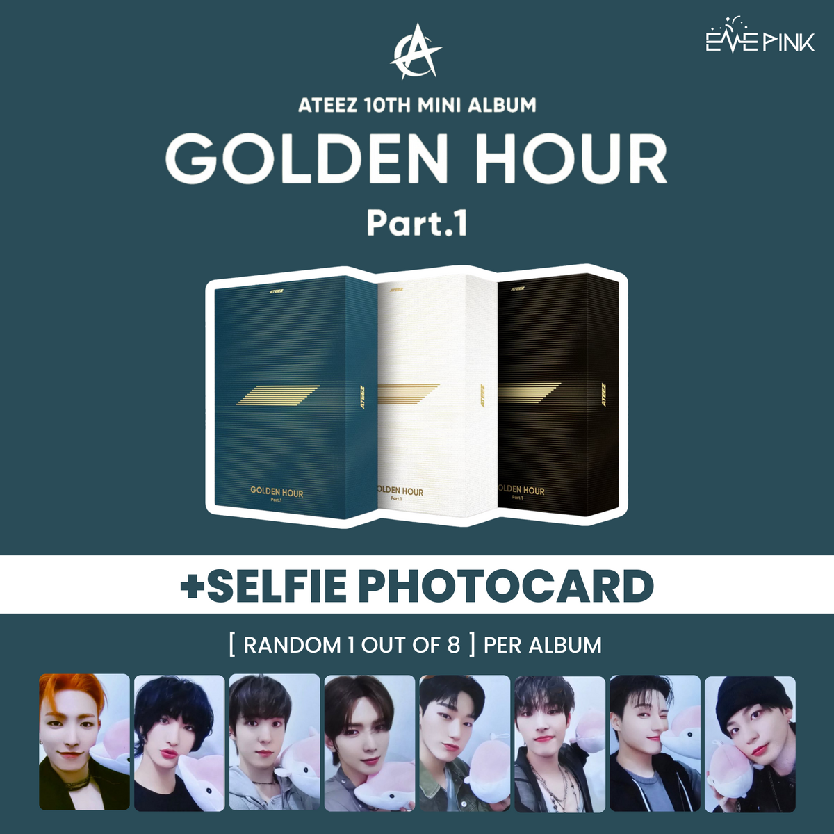 (KOREA VER.) ATEEZ (에이티즈) 10TH MINI ALBUM - [GOLDEN HOUR : PART.1] (+S