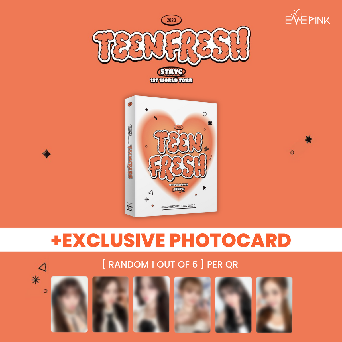 STAYC (스테이씨) STAYC 1ST WORLD TOUR [TEENFESH] QR (+PHOTOCARD) (PRE