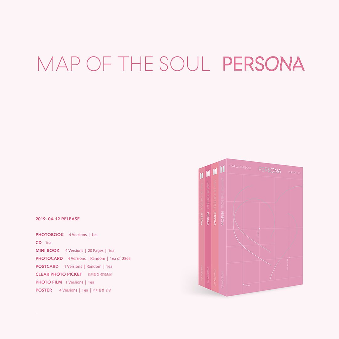 BTS (방탄소년단) 6TH MINI ALBUM - [MAP OF THE SOUL : PERSONA] – EVE PINK K-POP