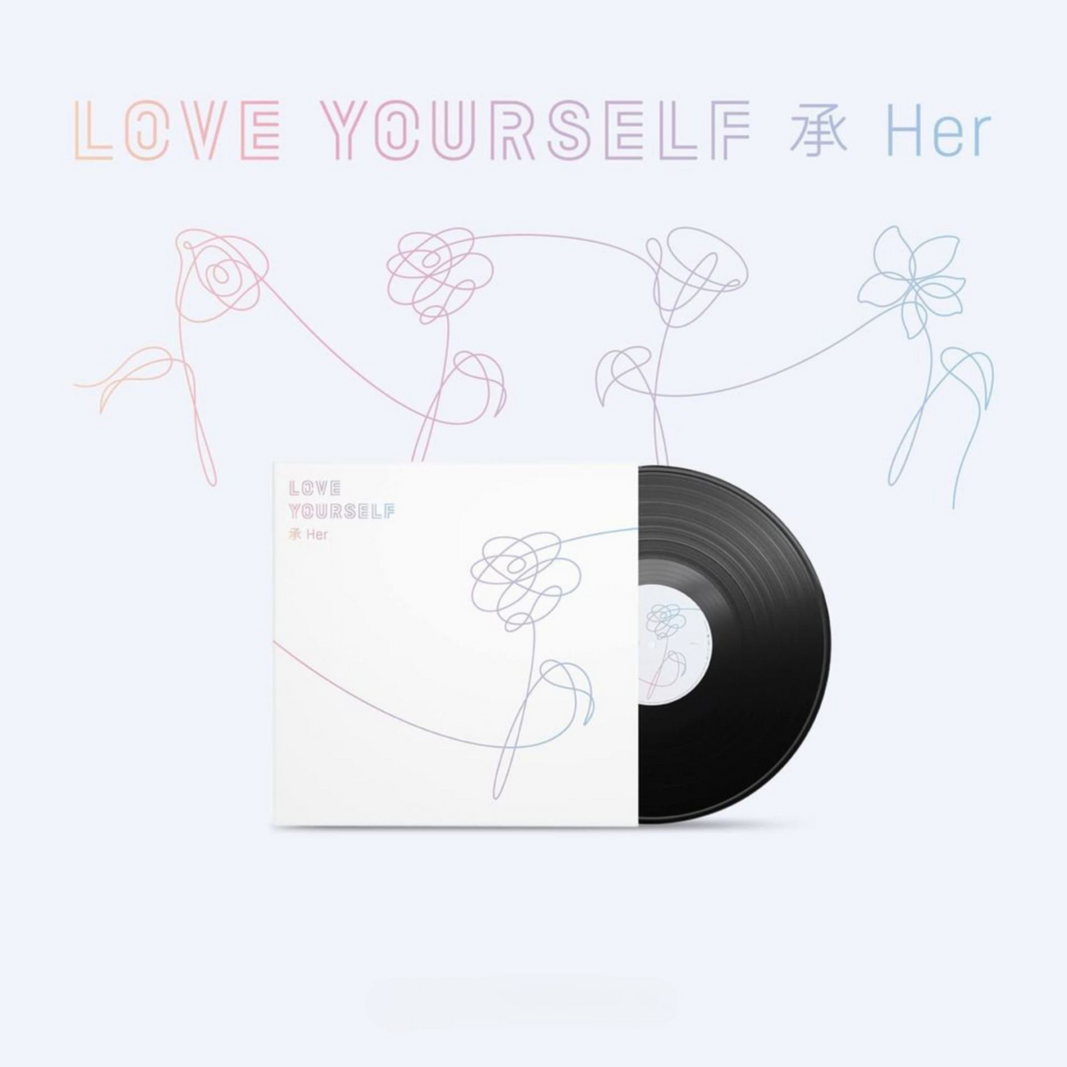 BTS (방탄소년단) LOVE YOURSELF 承 'Her' Vinyl (LP) EVE PINK KPOP