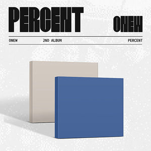 ONEW (온유) 2nd Album - [PERCENT] (Digipack Ver. + EXCLUSIVE PHOTOCARD)