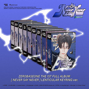 ZEROBASEONE (제로베이스원) 1st Full Album - [NEVER SAY NEVER] (LENTICULAR KEYRING Ver.) - EVE PINK K-POP
