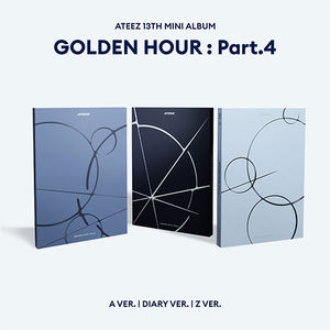 [PRE-ORDER] (KOR VER.) ATEEZ (에이티즈) MINI ALBUM - [GOLDEN HOUR : Part.4] (PHOTOBOOK VER. + SOUNDWAVE PHOTOCARD) - EVE PINK K-POP