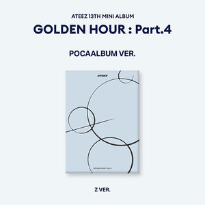 [PRE-ORDER] (KOR VER.) ATEEZ (에이티즈) 13TH MINI ALBUM - [GOLDEN HOUR : Part.4] (POCAALBUM VER.) - EVE PINK K-POP