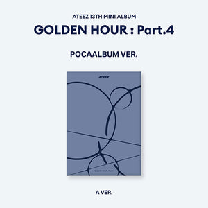[PRE-ORDER] (KOR VER.) ATEEZ (에이티즈) 13TH MINI ALBUM - [GOLDEN HOUR : Part.4] (POCAALBUM VER.) - EVE PINK K-POP