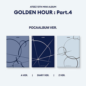 [PRE-ORDER] (KOR VER.) ATEEZ (에이티즈) 13TH MINI ALBUM - [GOLDEN HOUR : Part.4] (POCAALBUM VER. + EXCLUSIVE PHOTOCARD) - EVE PINK K-POP