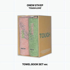 [PRE-ORDER] ONEW (온유) 5TH MINI ALBUM - [Tough Love] (TOWEL BOOK SET Ver. + EXCLUSIVE PHOTOCARD) - EVE PINK K-POP