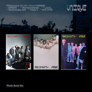 [PRE-ORDER] (KOR VER.) P1HARMONY (피원하모니) 9th MINI ALBUM - [UNIQUE] (Photobook Ver. + EXCLUSIVE PHOTOCARD)
