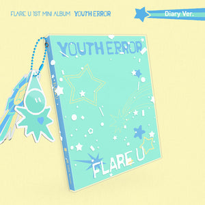 [PRE-ORDER] FLARE U (플레어 유) 1st Mini Album - [YOUTH ERROR] (Diary Ver.) - EVE PINK K-POP
