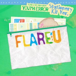 [PRE-ORDER] FLARE U (플레어 유) 1st Mini Album - [YOUTH ERROR] (Stationery Kit Ver.) - EVE PINK K-POP