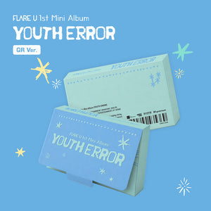 [PRE-ORDER] FLARE U (플레어 유) 1st Mini Album - [YOUTH ERROR] (QR Ver.) - EVE PINK K-POP