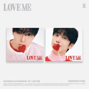 [PRE-ORDER] SHOWNU X HYUNGWON (MONSTA X 셔누X형원) EP Album - [LOVE ME] (DIGIPACK VER.) - EVE PINK K-POP