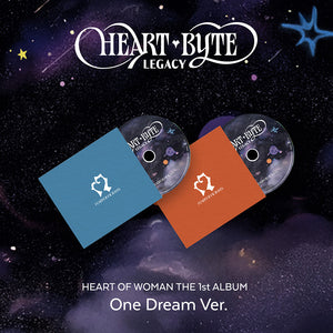 [PRE-ORDER] HEART OF WOMAN (하트오브우먼) THE 1st ALBUM - [Heart Byte : LEGACY] (One Dream ver.)