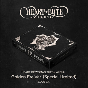 HEART OF WOMAN (하트오브우먼) THE 1st ALBUM - [Heart Byte : LEGACY] (Golden Era Ver. (Special Limited)) - EVE PINK K-POP