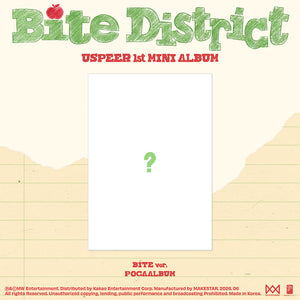 [PRE-ORDER] USPEER (유스피어) 1st Mini Album - [BITE DISTRICT] (BITE ver./ POCAALBUM)