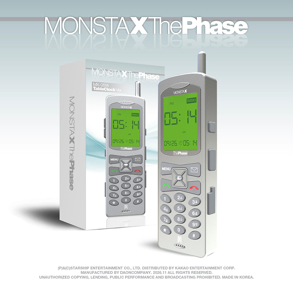 [PRE-ORDER] MONSTA X (몬스타엑스) EP - [THE PHASE] (MX-0514 TABLE CLOCK Ver.)