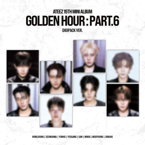 [PRE-ORDER] (KOR VER.) ATEEZ (에이티즈) 15th Mini Album - [GOLDEN HOUR : PART.6] (MEMBER DIGIPACK VER.)