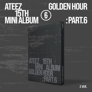 [PRE-ORDER] (KOR VER.) ATEEZ (에이티즈) 15th Mini Album - [GOLDEN HOUR : Part.6] (A / DIARY / Z Ver.)