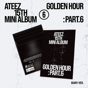 [PRE-ORDER] (KOR VER.) ATEEZ (에이티즈) 15th Mini Album - [GOLDEN HOUR : PART.6] (POCAALBUM VER.)