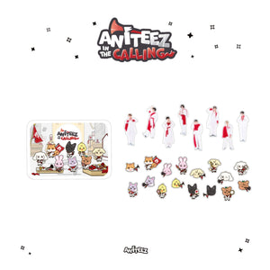 ATEEZ X ANITEEZ IN THE CALLING MD - [TIN CASE STICKER SET] - EVE PINK K-POP