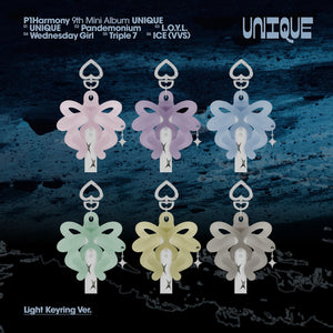 [PRE-ORDER] (U.S. VER.) P1HARMONY (피원하모니) 9th MINI ALBUM - [UNIQUE] (LIGHT KEYRING MERCH)
