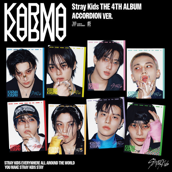 STRAY KIDS (스트레이 키즈) 4th Album - [KARMA] (ACCORDION VER.) – EVE PINK K-POP