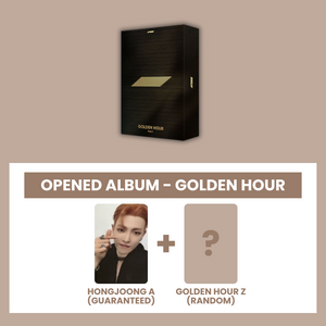 (KOREA VER.) ATEEZ (에이티즈) 10TH MINI ALBUM - [GOLDEN HOUR : PART.1] (GOLDEN HOUR: OPENED ALBUM) (A PHOTOCARD VER.) - EVE PINK K-POP