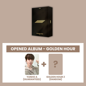 (KOREA VER.) ATEEZ (에이티즈) 10TH MINI ALBUM - [GOLDEN HOUR : PART.1] (GOLDEN HOUR: OPENED ALBUM) (A PHOTOCARD VER.) - EVE PINK K-POP