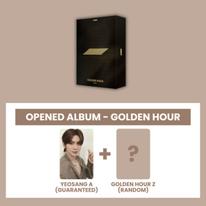 (KOREA VER.) ATEEZ (에이티즈) 10TH MINI ALBUM - [GOLDEN HOUR : PART.1] (GOLDEN HOUR: OPENED ALBUM) (A PHOTOCARD VER.) - EVE PINK K-POP