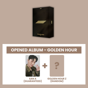 (KOREA VER.) ATEEZ (에이티즈) 10TH MINI ALBUM - [GOLDEN HOUR : PART.1] (GOLDEN HOUR: OPENED ALBUM) (A PHOTOCARD VER.) - EVE PINK K-POP