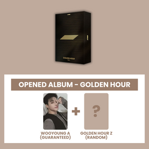 (KOREA VER.) ATEEZ (에이티즈) 10TH MINI ALBUM - [GOLDEN HOUR : PART.1] (GOLDEN HOUR: OPENED ALBUM) (A PHOTOCARD VER.) - EVE PINK K-POP