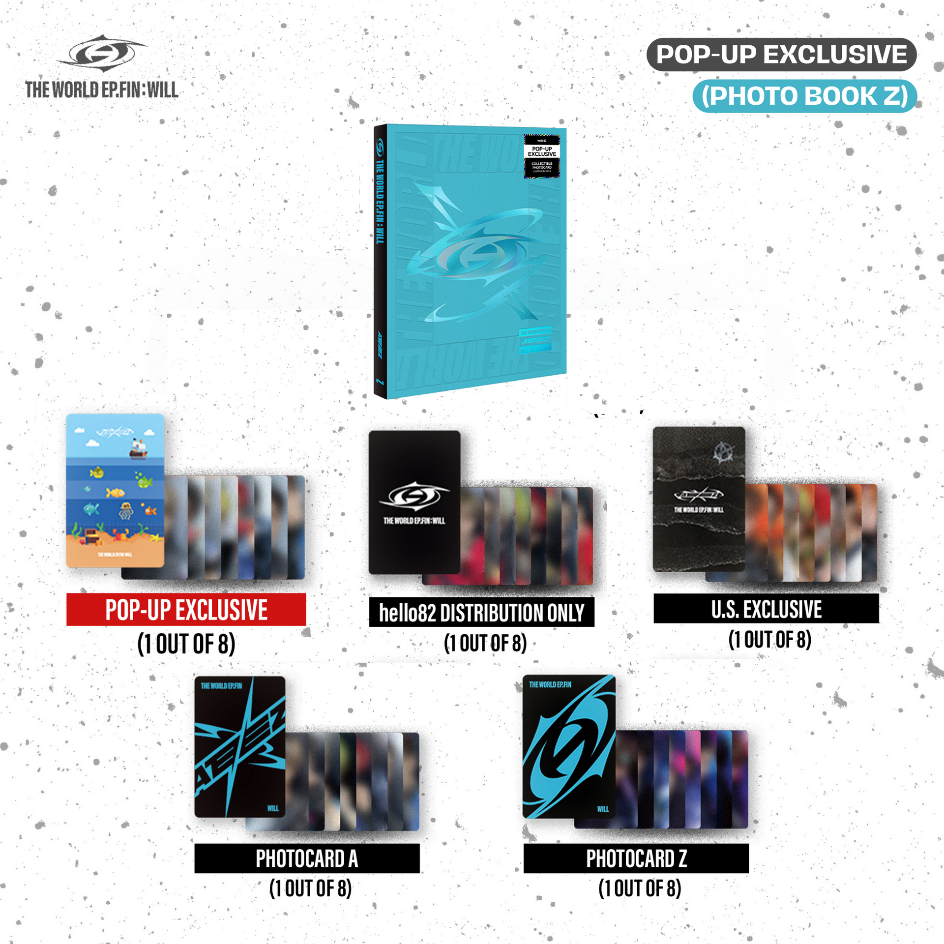 U.S. VER.) ATEEZ ALBUM - [THE WORLD EP.FIN : WILL] (PHOTOBOOK VER