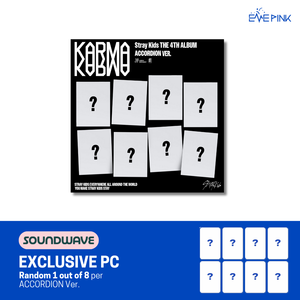 STRAY KIDS (스트레이 키즈) 4th Album - [KARMA] (ACCORDION VER. +SOUND WAVE GIFT)