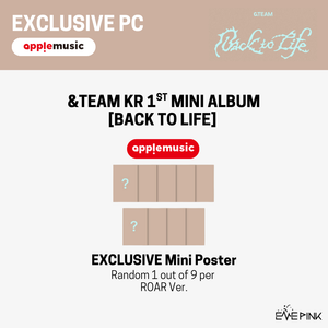&TEAM (앤팀) KR 1st Mini Album - [Back to Life] (ROAR ver. + EXCLUSIVE MINI POSTER)