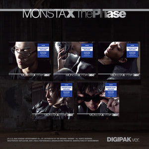 (U.S. VER.) MONSTA X (몬스타엑스) EP Album - [The Phase] (DIGIPAK VER. + PARTNER STORE EXCLUSIVE)
