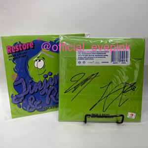 [AUTOGRAPHED] ASTRO JINJIN & ROCKY (진진 & 라키) 1ST MINI ALBUM - [Restore] - EVE PINK K-POP