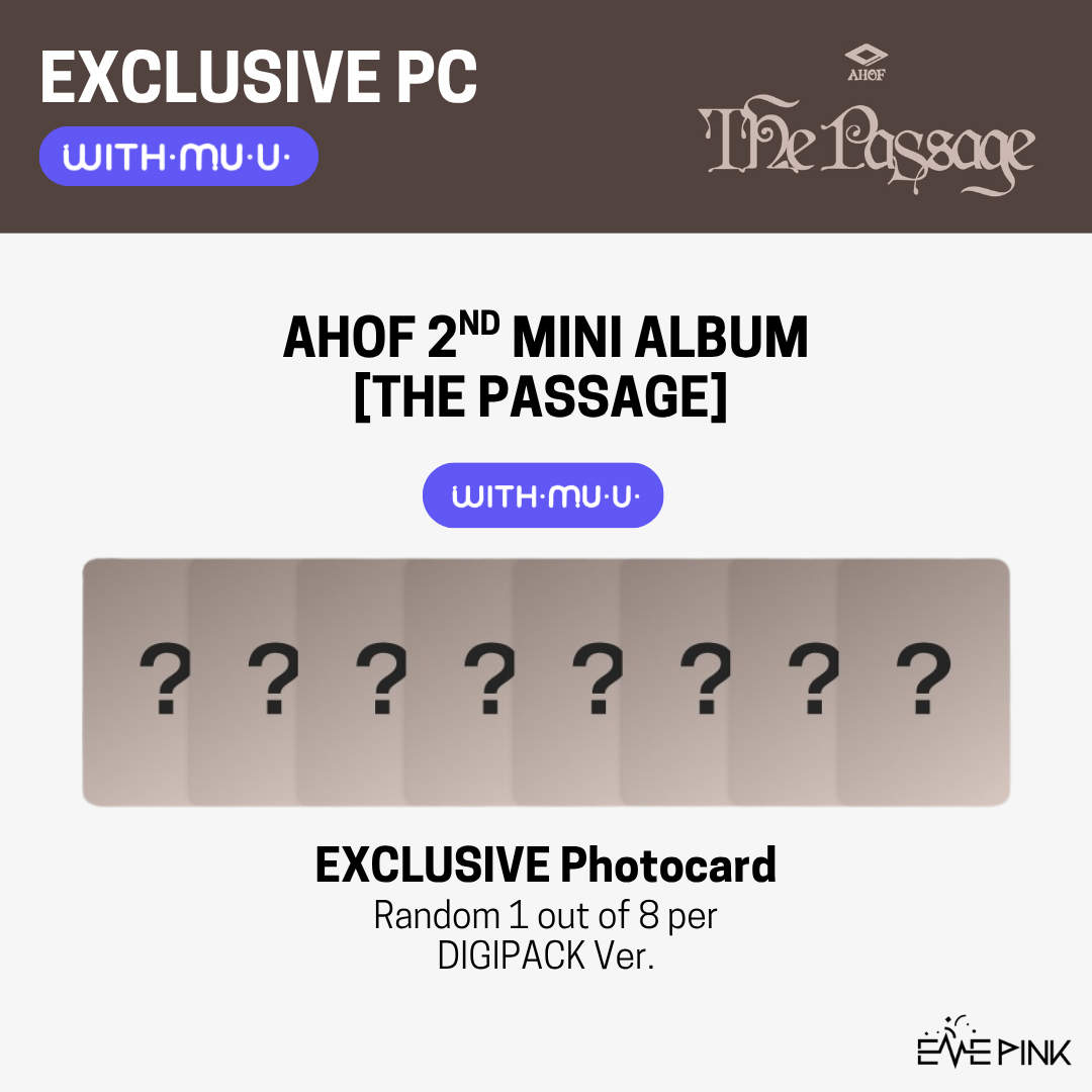 Ahof - 2nd Mini Album The Passage QR Album Version - Kpop, Cartes Photos Incluses, édition Limitée