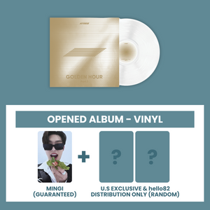 (U.S. VER.) ATEEZ (에이티즈) 10TH MINI ALBUM - [GOLDEN HOUR : PART.1] (VINYL VER. + POP-UP EXCLUSIVE PHOTOCARD: OPENED ALBUM)