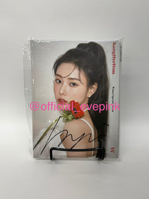 [AUTOGRAPHED] KANG HYEWON (강혜원) - Winter Special Album “W” - EVE PINK K-POP