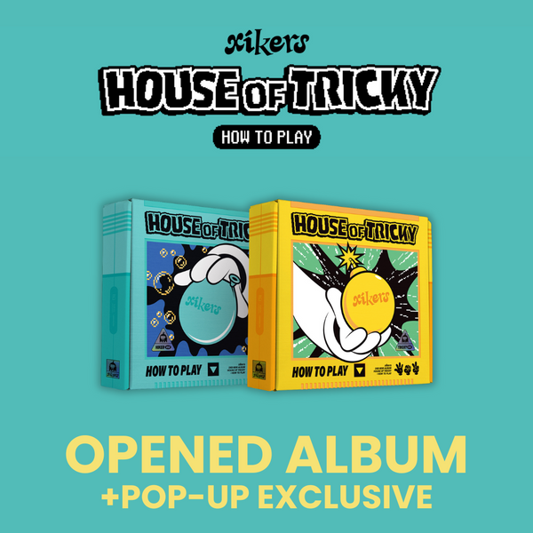 (U.S. VER.) XIKERS ALBUM - [HOUSE OF TRICKY: How To Play] (+POP-UP EXCLUSIVE PHOTOCARD : OPENED ALBUM)