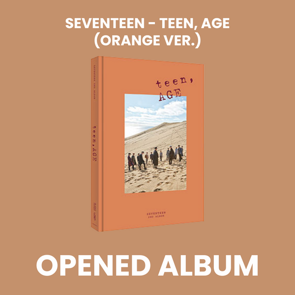 SEVENTEEN (세븐틴) 2ND ALBUM - [TEEN, AGE] (RE-RELEASE) (ORANGE VER. : OPENED ALBUM)