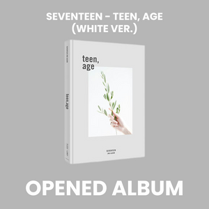 SEVENTEEN (세븐틴) 2ND ALBUM - [TEEN, AGE] (RE-RELEASE) (WHITE VER. : OPENED ALBUM)