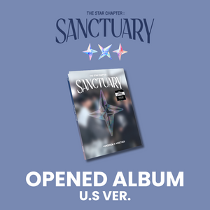 (U.S. VER.) TXT (투모로우바이투게더) ALBUM - [THE STAR CHAPTER : SANCTUARY] (KNIGHT VER. +hello82 EXCLUSIVE PHOTOCARD: OPENED ALBUM)