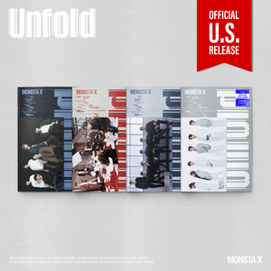 (U.S. VER.) MONSTA X (몬스타엑스) Album - [Unfold] (Photobook + POP-UP EXCLUSIVE PHOTOCARD) - EVE PINK K-POP