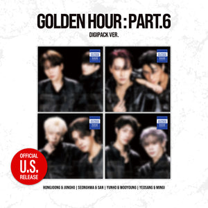 [PRE-ORDER] (U.S. VER.) ATEEZ (에이티즈) 15th Mini Album - [GOLDEN HOUR : Part.6] (Unit Digipack Ver. + Unit Digipack Exclusive Photocard) (Random)