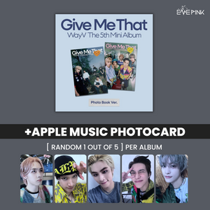 WAYV (웨이션브이) 5TH MINI ALBUM - [GIVE ME THAT] (PHOTOBOOK VER +EXCLUSIVE PHOTOCARD) - EVE PINK K-POP