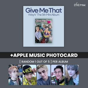 WAYV (웨이션브이) 5TH MINI ALBUM - [GIVE ME THAT] (PHOTOBOOK VER +EXCLUSIVE PHOTOCARD) - EVE PINK K-POP